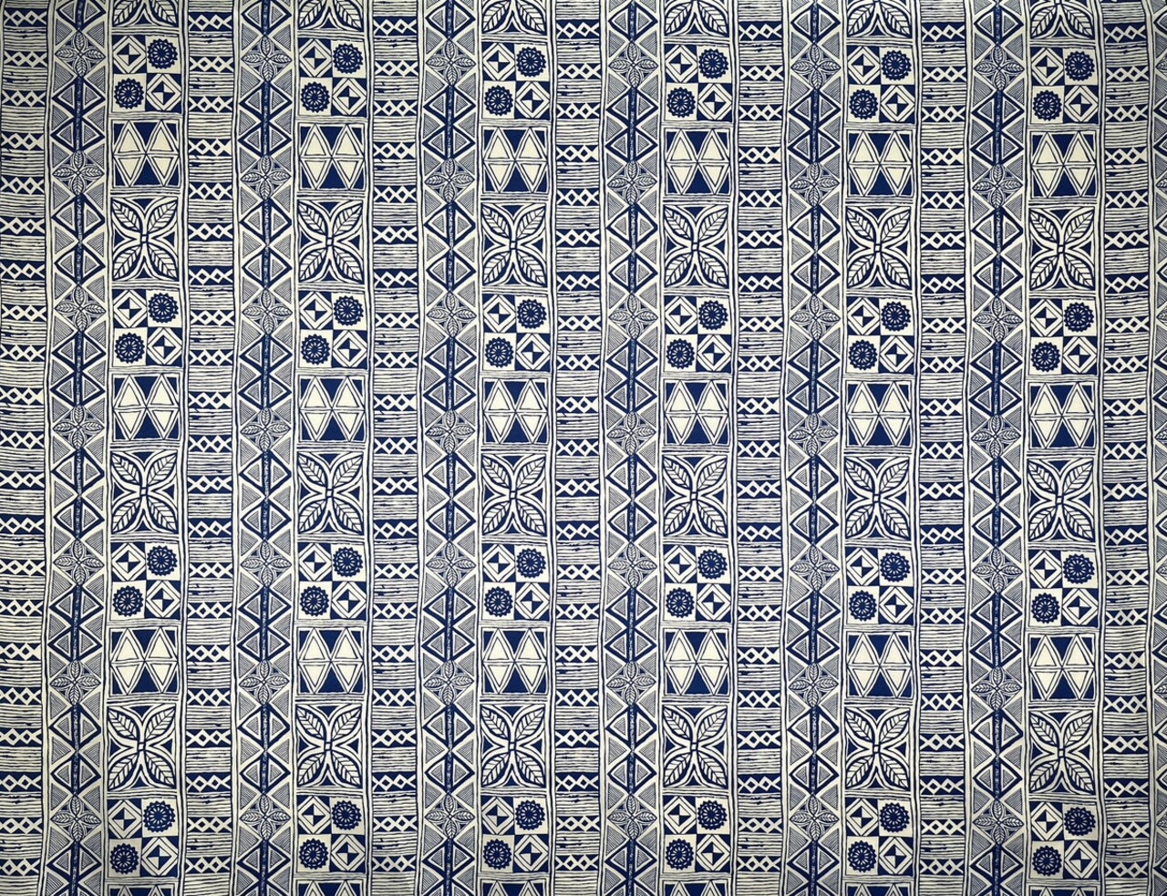 1 Yard Traditional Polynesian Tapa Polyester Fabric For Sewing Crafts And Home Décor Projects 60 Inch